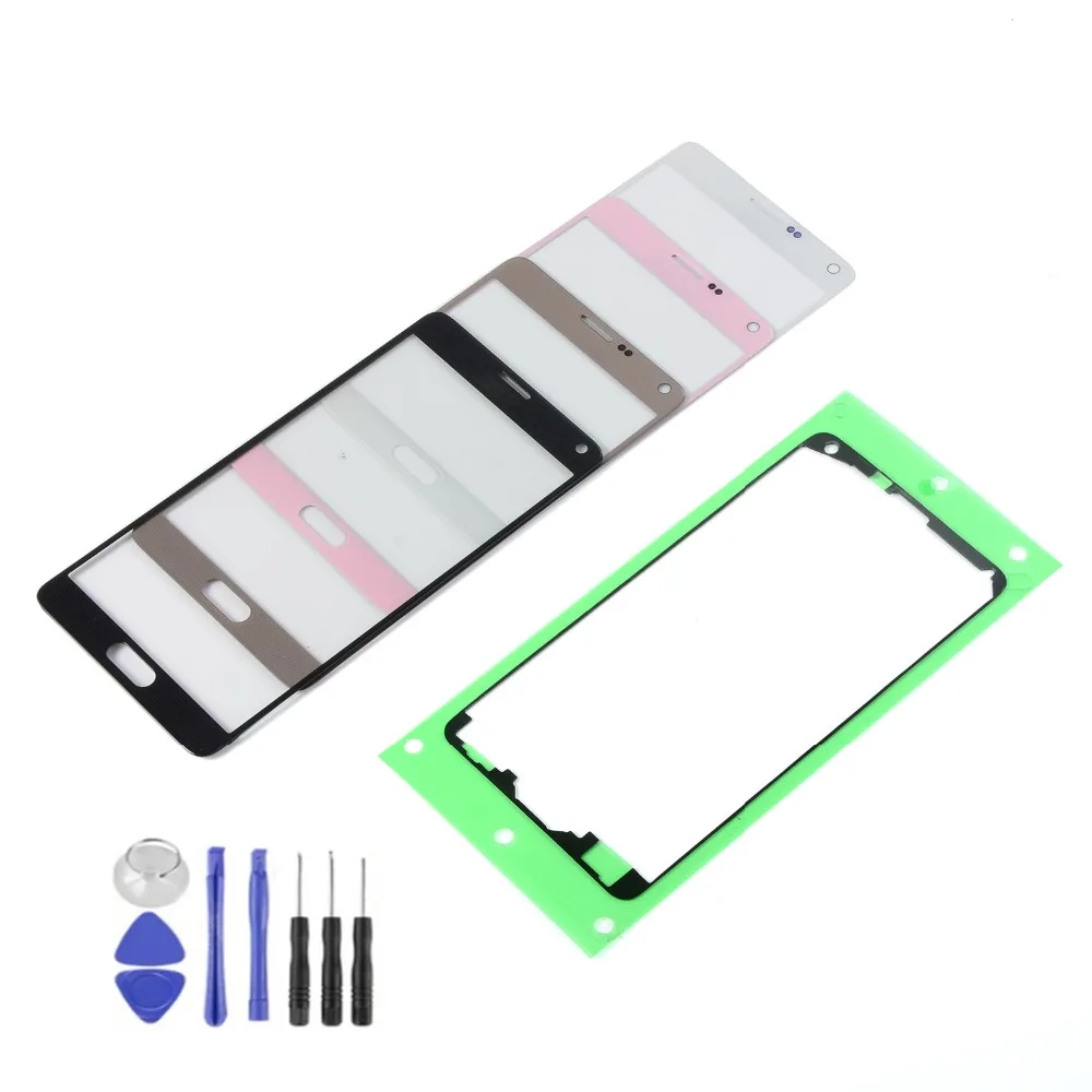 Переднее стекло для Samsung Galaxy Note 4 N910 N910F N910V N910C/G/A/P LCD сенсорный экран сенсор + клей
