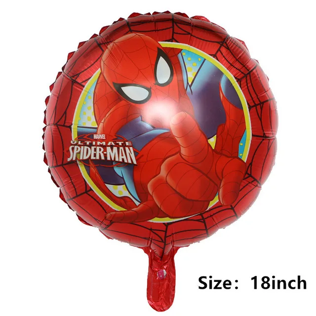 batman spiderman iron man hulk balloon party supplies superhero balloons superman baby super big hero happy birthday ballons toy - Цвет: 1pc