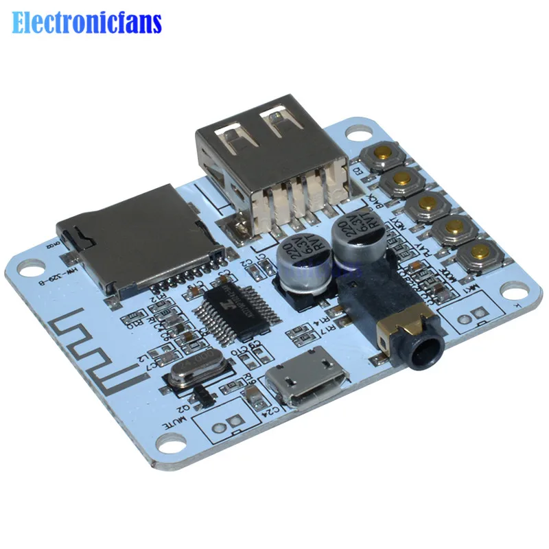 PAM8403 3 Вт + беспроводной Bluetooth 4 0 стерео аудио модуль приемника с USB TF слотом для