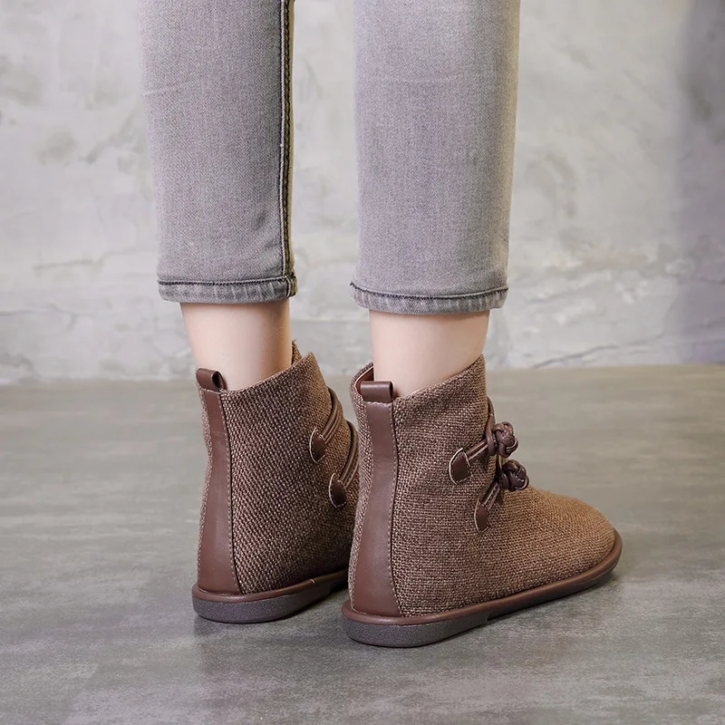 Женские ботинки из натуральной кожи Черные ботильоны для снежной погоды новая