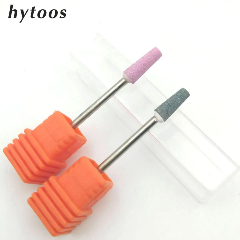 Фреза для ногтей HYTOOS насадка из розового корунда 3/32 дюйма вращающийся