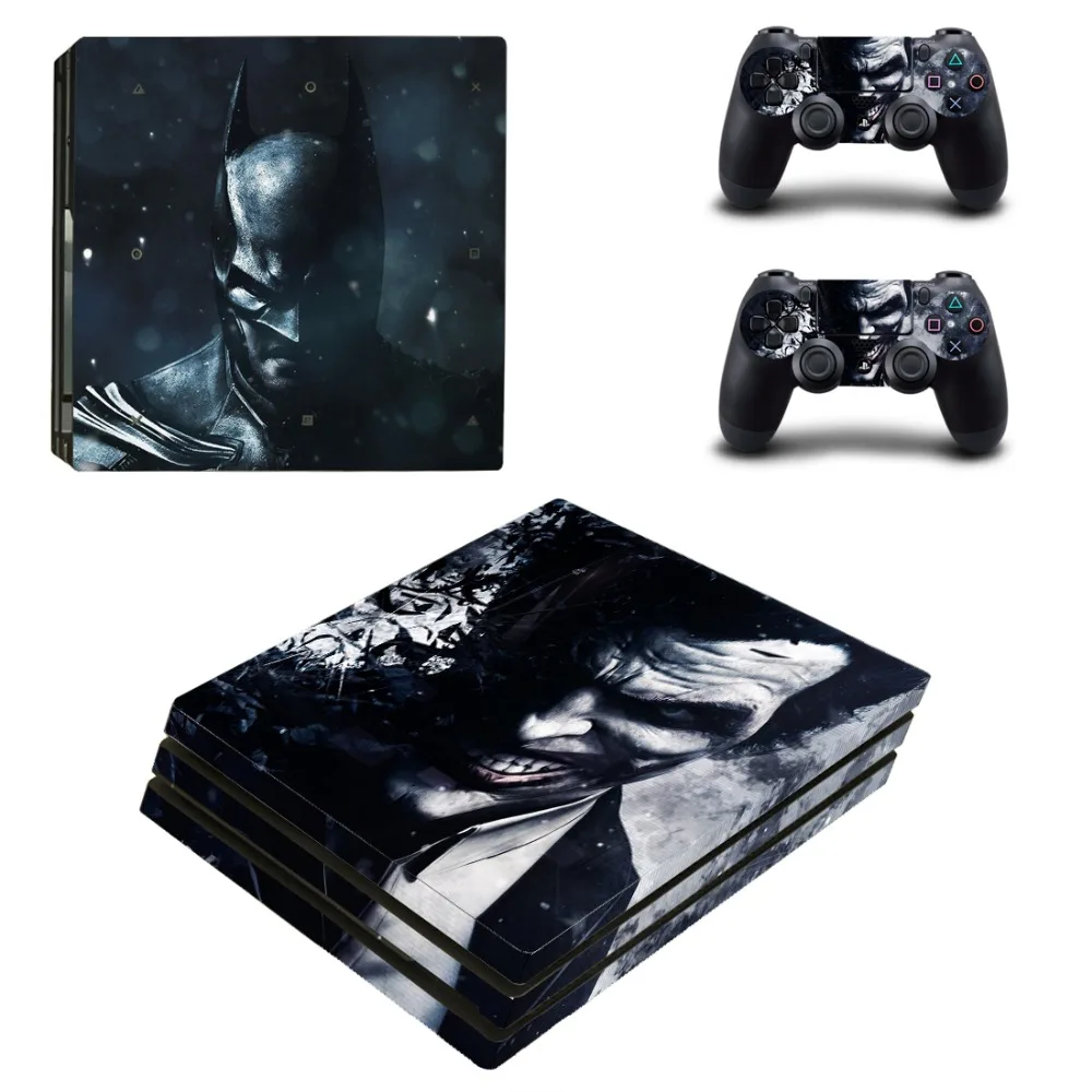 Наклейка на кожу Бэтмена и Супермена PS4 Pro Виниловая наклейка для консоли Sony