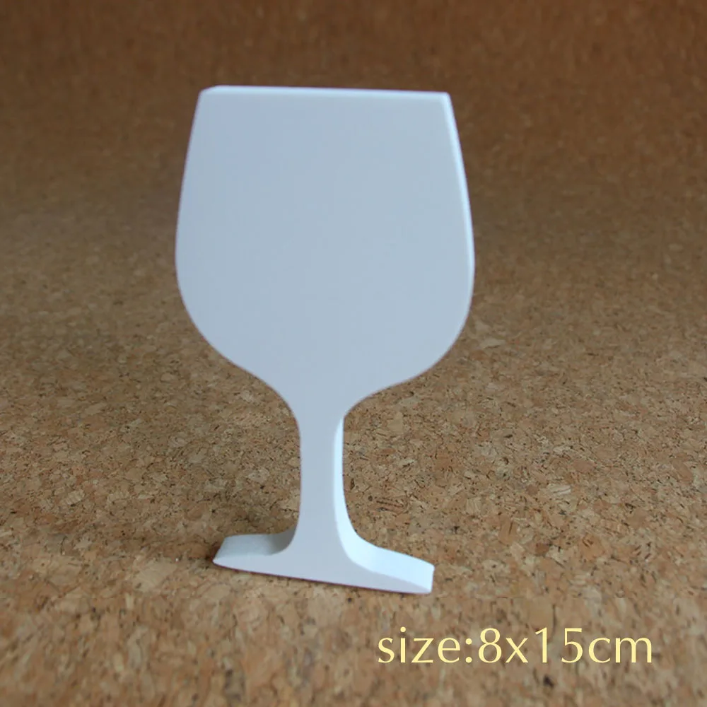 15cm Wine Cup Подгоняйте любое деревянное слово, деревянные белые буквы, алфавит, имя, используемое для подарка на день рождения, Свадебная вечеринка, украшения для дома, подарки - Цвет: 15cm Wine Cup