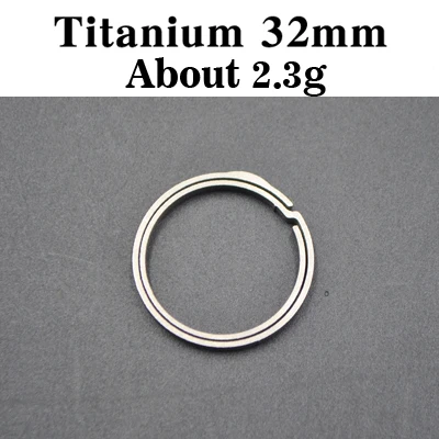 titanium32mm TiTo титановый сплав EDC брелок Открытый портативный круг quickdraw инструмент Высокая прочность и легкий 32 мм - Цвет: titanium32mm