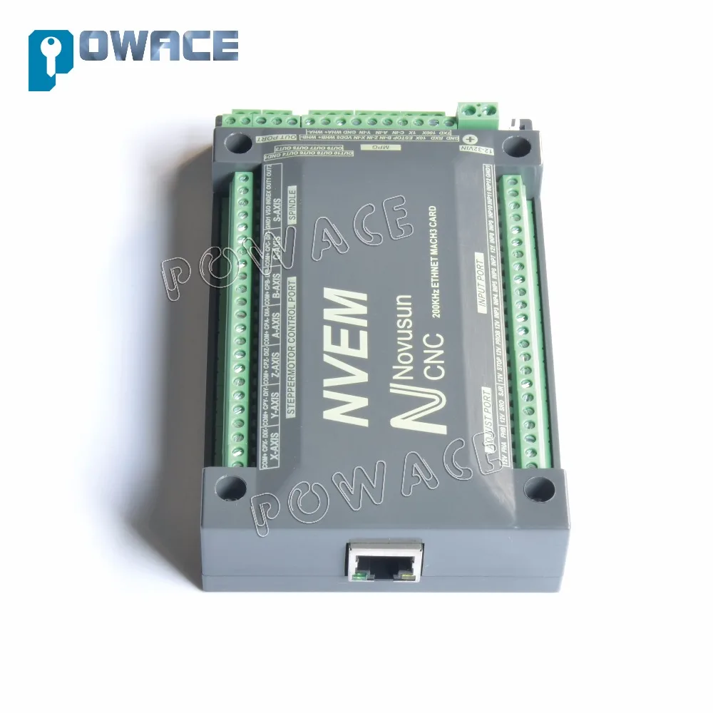 [Доставка ЕС] 4 осевая плата управления ЧПУ NVEM 200 кГц Ethernet Mach3 карта движением для