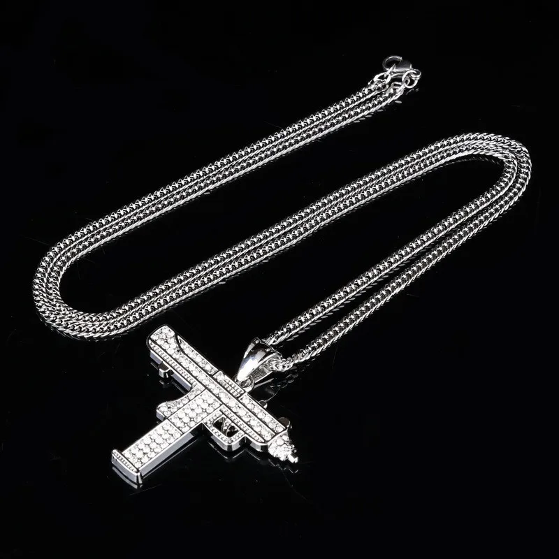 Iced Out кулон цепочки и ожерелья с Золотая цепочка для мужчин новая мода хип хоп ювелирные изделия кубинской цепи