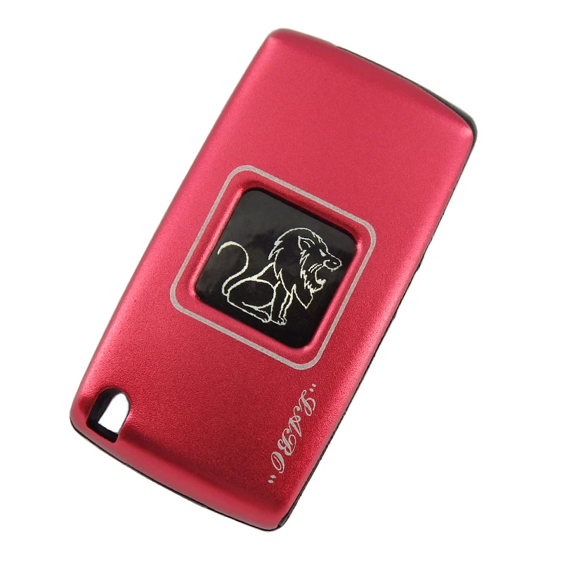 PREISEI новый алюминиевый красный 2 кнопки Автомобильный Дистанционный флип чехол