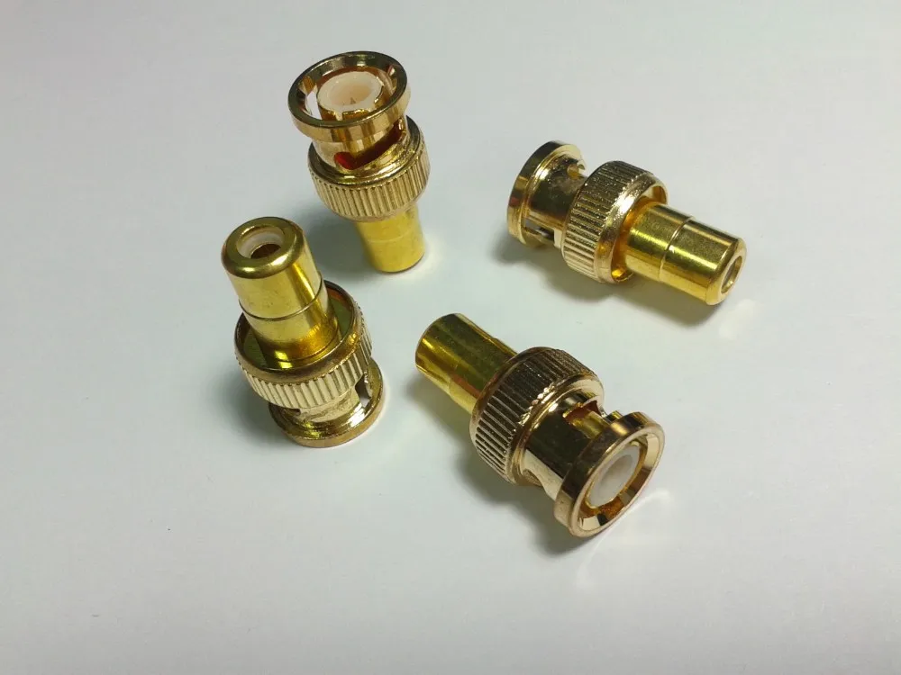 

BNC Male to RCA Female adapter GOLD TV Video Cable