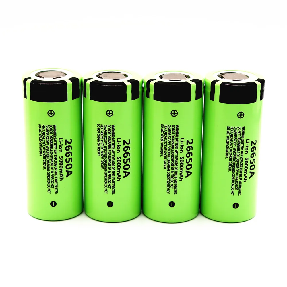 Оригинальный большой емкости 26650 Li аккумулятор 3 7 V 5000 0 MAH подходит для Panasonic 26650A