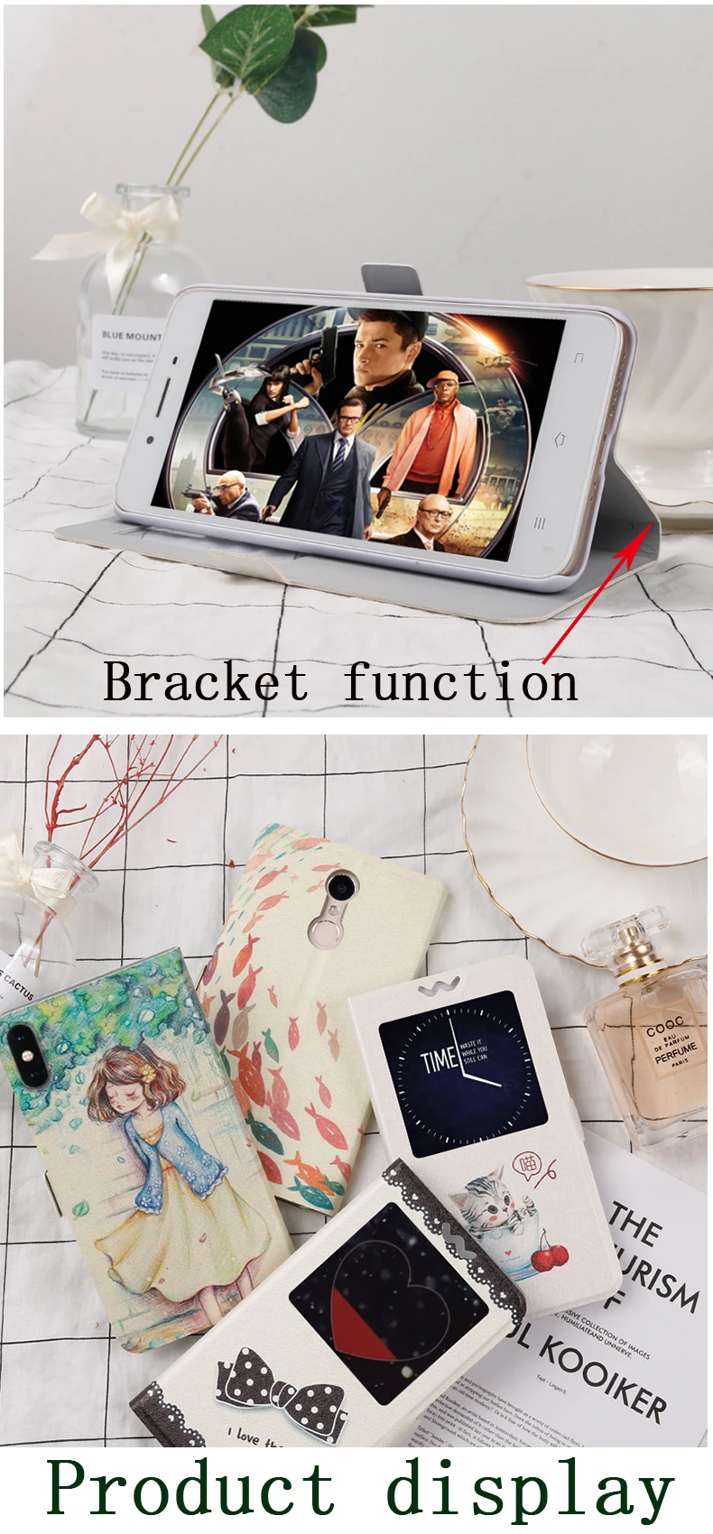 Flip cases For Alcatel 1 5033D 1C 5009[DA] 1X 5059D 3 3X 3V 3C 5 5V A7 A5 Led A3 Plus Painting Leather Protective Phone case bag