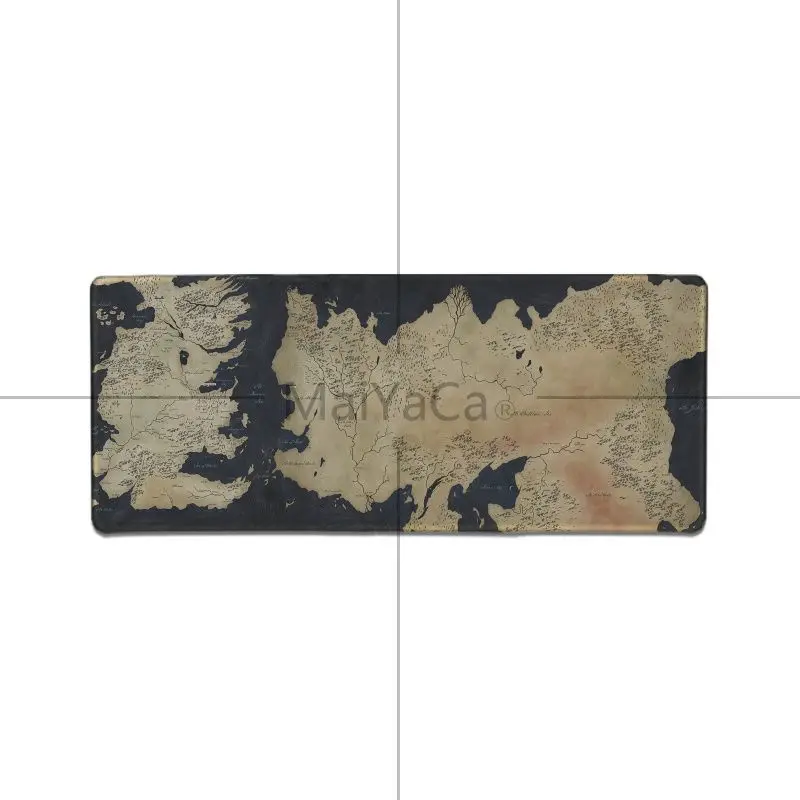 MaiYaCa Игра престолов Карта логотип геймер игровые коврики коврик для мыши большой игровой коврик для мыши Противоскользящий идеальный блокирующий ПК компьютерный стол коврик - Цвет: Lock Edge 30X90cm