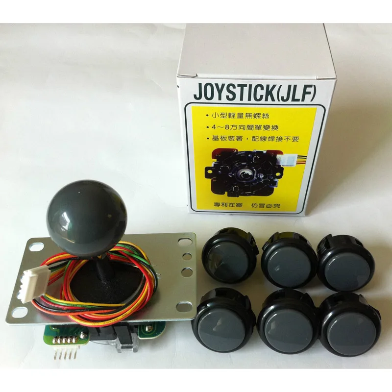 Оригинальный Джойстик Sanwa JLF TP 8YT с 6 OBSF 30 кнопки для Аркада jamma игровой набор|original
