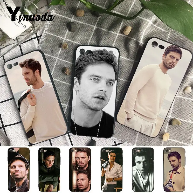 Yinuoda Себастьян Стэн черный ТПУ мягкий чехол для телефона iPhone 5 5Sx 6 7 7plus 8 8plus X XS MAX XR 10