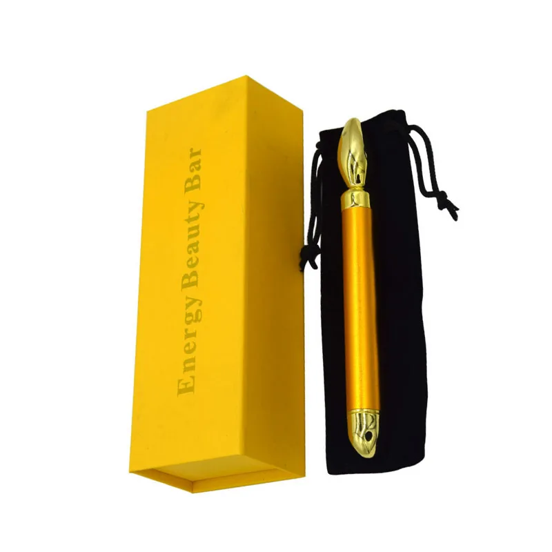 

24k Gold Beauty Bar уход за кожей, импульсный укрепляющий роликовый массажер для лица, антивозрастной