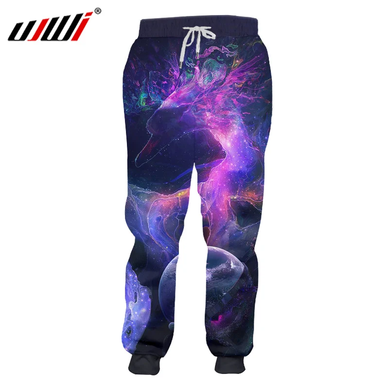 Брюки UJWI мужские с цифровым 3d принтом спортивные штаны унисекс тренировочные в