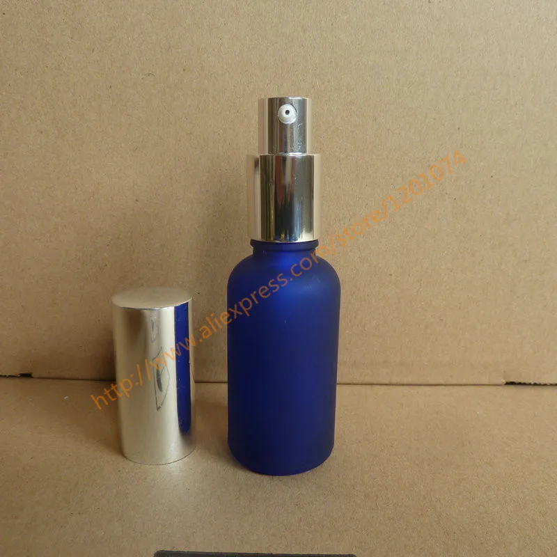 30 мл синий/прозрачный/зеленый/коричневое матовое стекло флакон для лосьона с