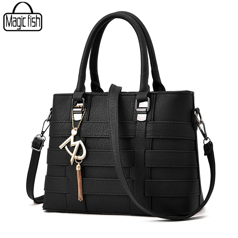 Элегантная женская сумка из искусственной кожи хорошего качества через плечо