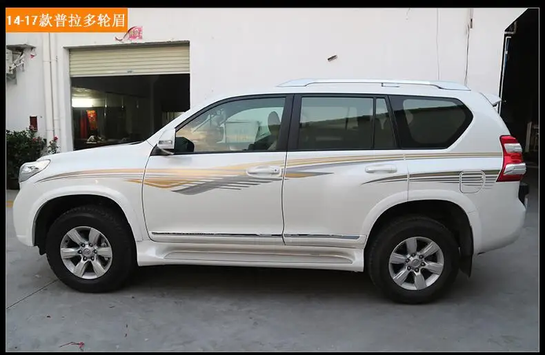 Колеса для бровей, круглые дуговые Брызговики, брызговики для TOYOTA LAND CRUISER PRADO 150 FJ150