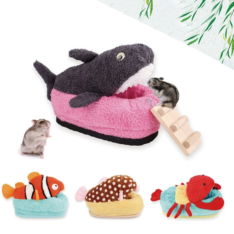 Плюшевая мягкая морская свинка домик клетка для кровати хомяка мини животное