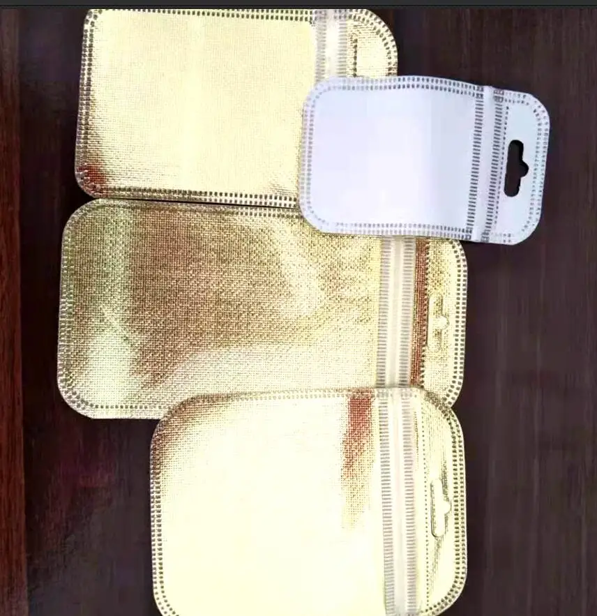 

200 шт./лот, внутри 6x8 см, серьги, ювелирный мешочек, Подарочный пакет, Золотая фольга, цвет, подходит для ожерелья, браслета, серьги