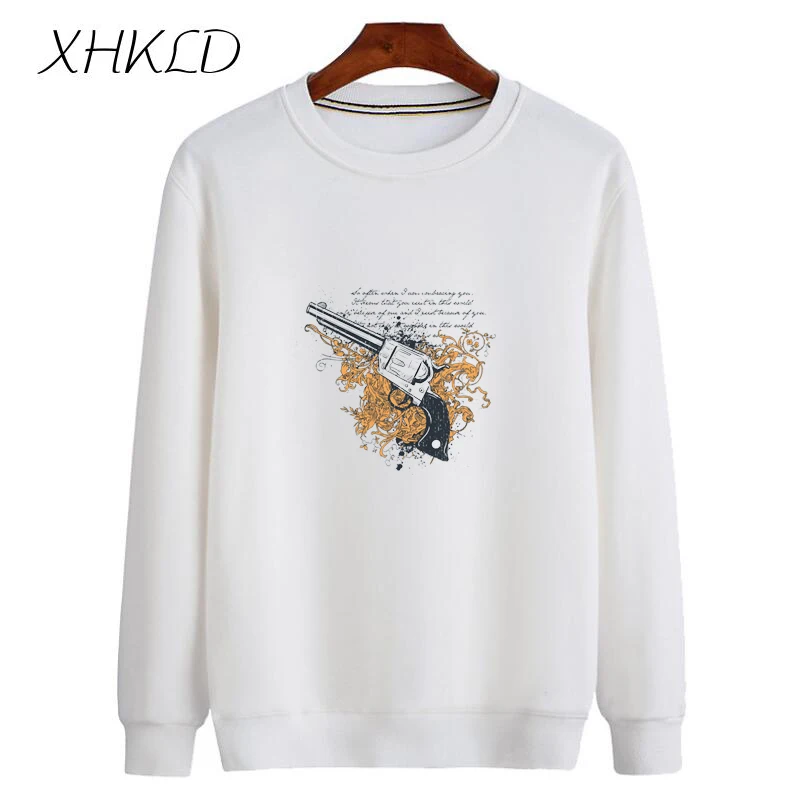 Новая зимняя мужская Толстовка XHKLD с длинным рукавом Повседневная Уличная одежда