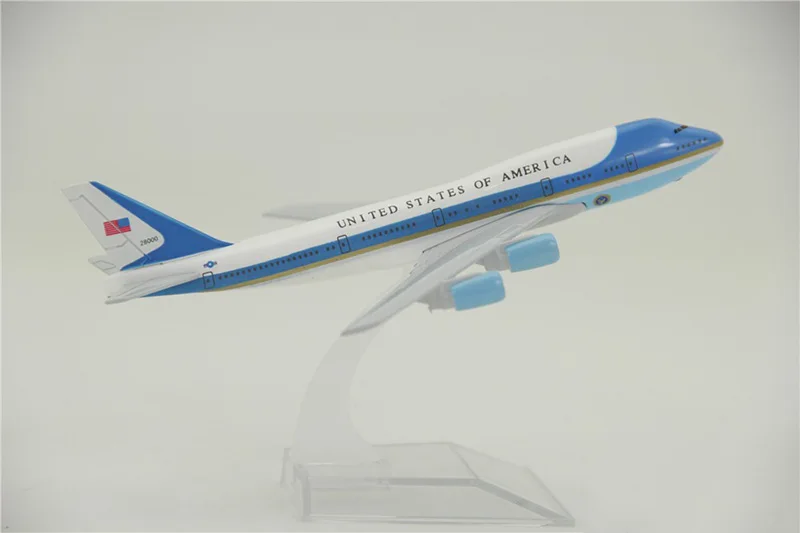 16 см 1:400 самолет Boeing B747-300 модель ВВС один с базовым сплавом самолет коллекционный дисплей игрушка модель