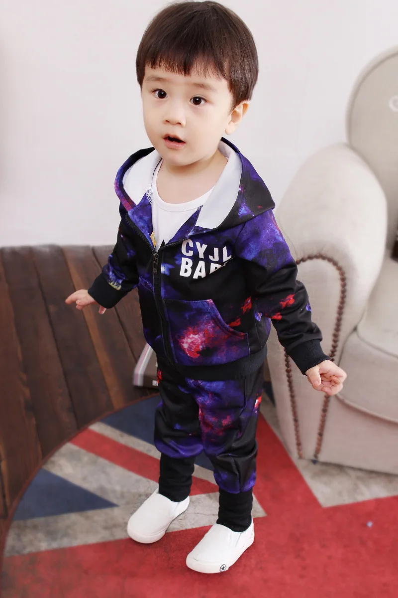 Спортивный костюм для мальчиков на весну-осень и весну детская одежда | Детская