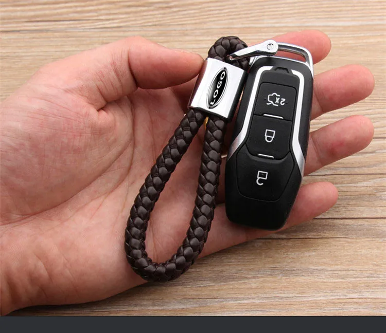 Автомобильный брелок с оплеткой из натуральной кожи и цинкового сплава для VOLKSWAGEN mk4 mk5 MK7 Tiguan Passat Golf 4 5 6 7 POLO cc bora