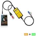 Автомобильный адаптер для mp3-плеера 3,5 мм, вспомогательный кабель TF SD AUX USB, автомобильный сменный CD-плеер для 8P Skoda Seat Golf для Spuerb Octavia QX010