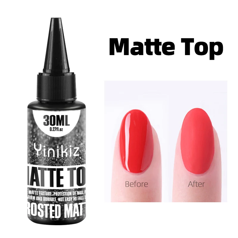 

Yinikiz30ml Base Gel Nail Polish Base Coat Without Wipes Top Color Gel Polish UV LED Gel Varnish Soak Off Nail Art Gel Nail Poli