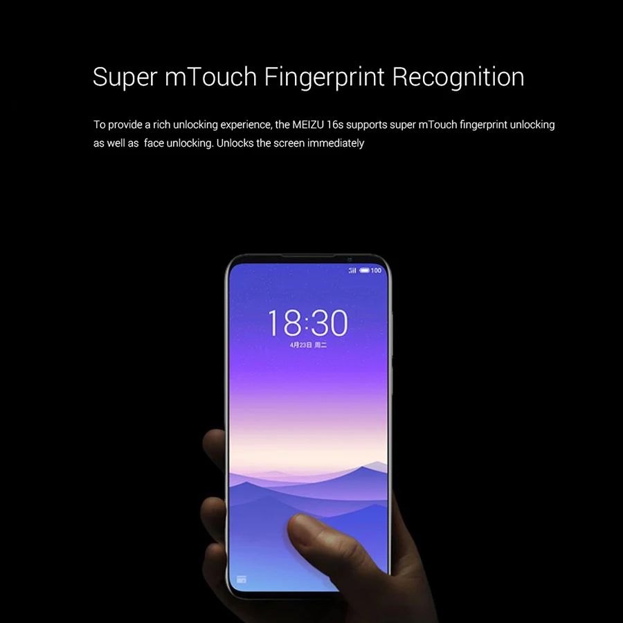 Meizu 16s мобильный телефон 6," 6GGB 8 ГБ ОЗУ 128 Гб ПЗУ 4G LTE смартфон 48MP 20MP отпечаток пальца Восьмиядерный 3600 мАч