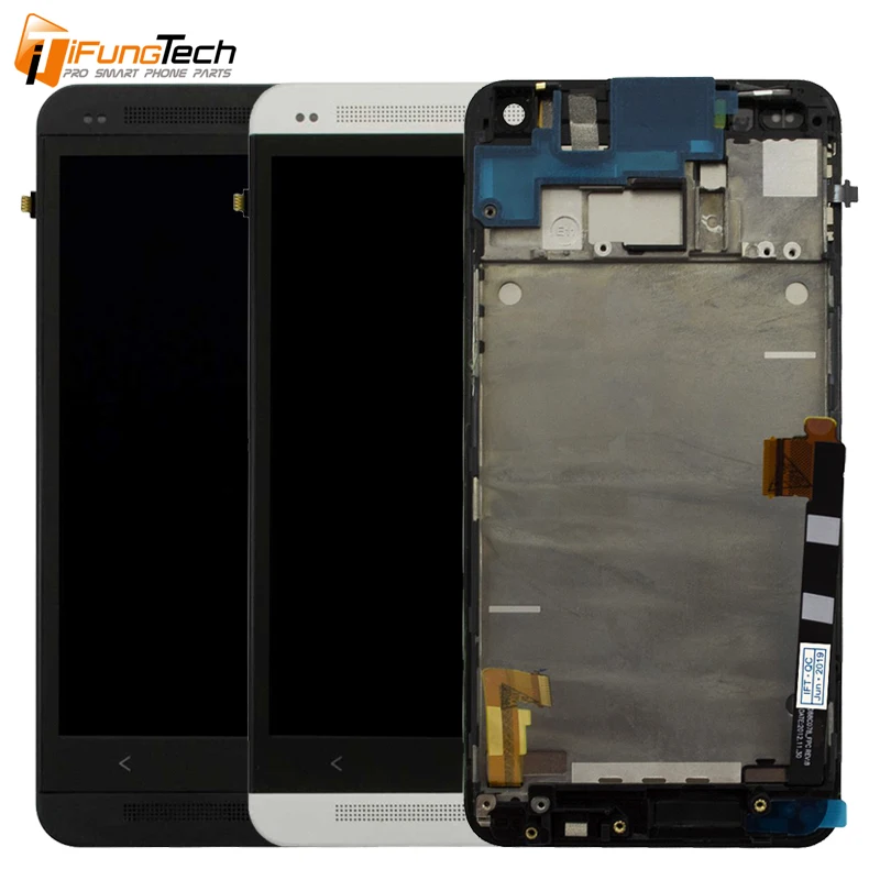 Для Htc One M7 802D 802W ЖК дисплей с сенсорным стеклом дигитайзер + рамка в сборе