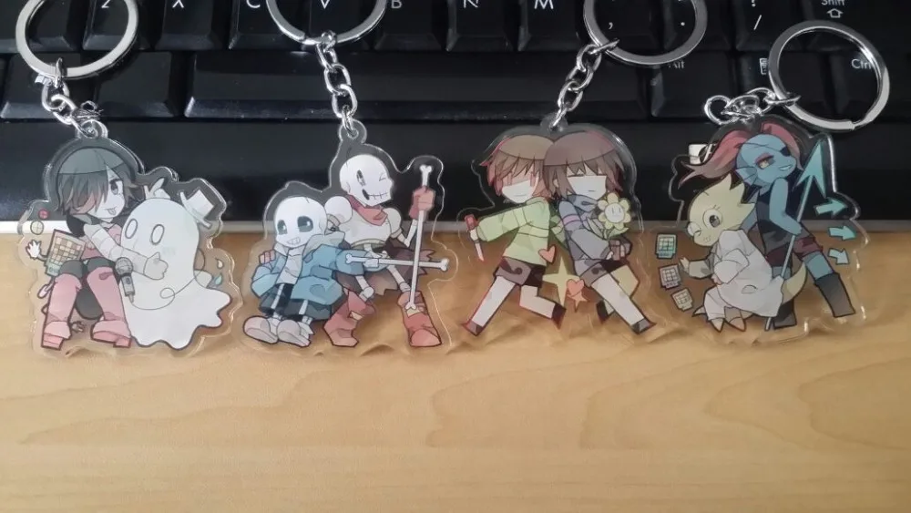 Игровой Брелок «подземная сказка» Frisk Toriel Sans Papyrus Undyne Alphys Mettaton Asgore Flowey Asriel Chara акриловый брелок очаровательные подарки