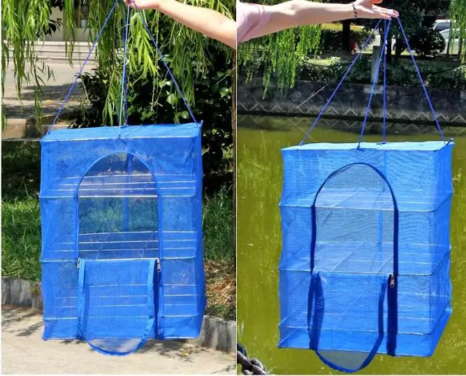 4 слойная сушильная сетка литая чистая сушилка складная подвесная овощная Рыбная