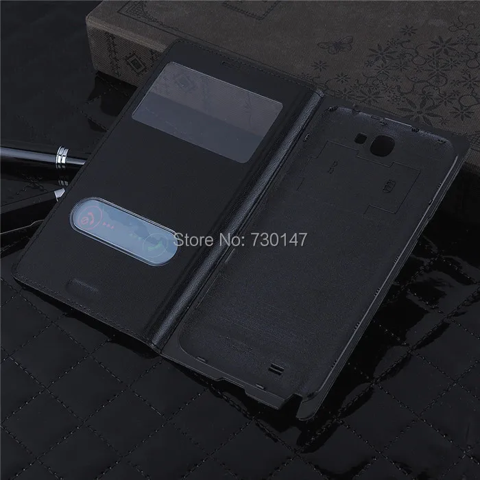 Для samsung Galaxy Note II 2 Note2 NoteII N7100 7100 Smart View Show Флип кожаный чехол s задняя крышка корпус батареи чехол