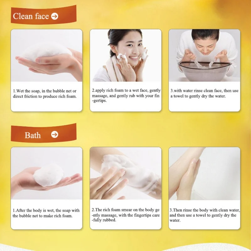 100 г кислотное мыло Глубокая чистка Отбеливающее ручной работы натуральная ванна