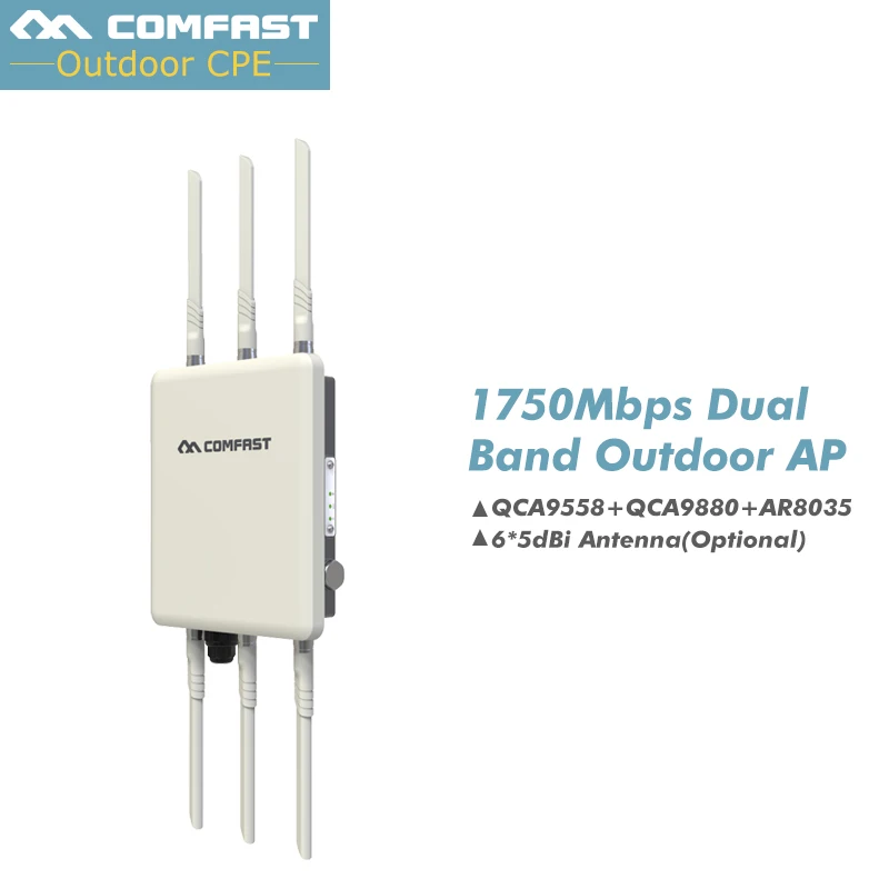 Высокомощный Всенаправленный беспроводной AP COMFAST WA900 802 11 Ac/b/g/n 5G & 2 4G открытый WiFi