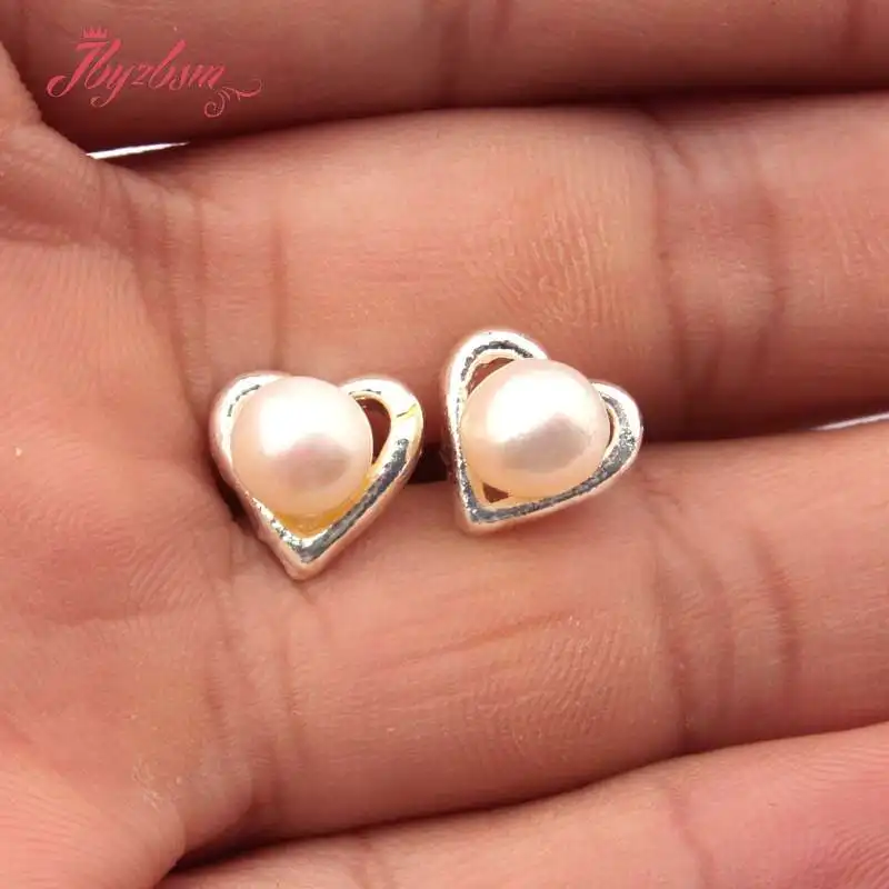 Женские серьги с натуральным круглым пресноводным жемчугом 6 мм|earrings fashion|earrings free