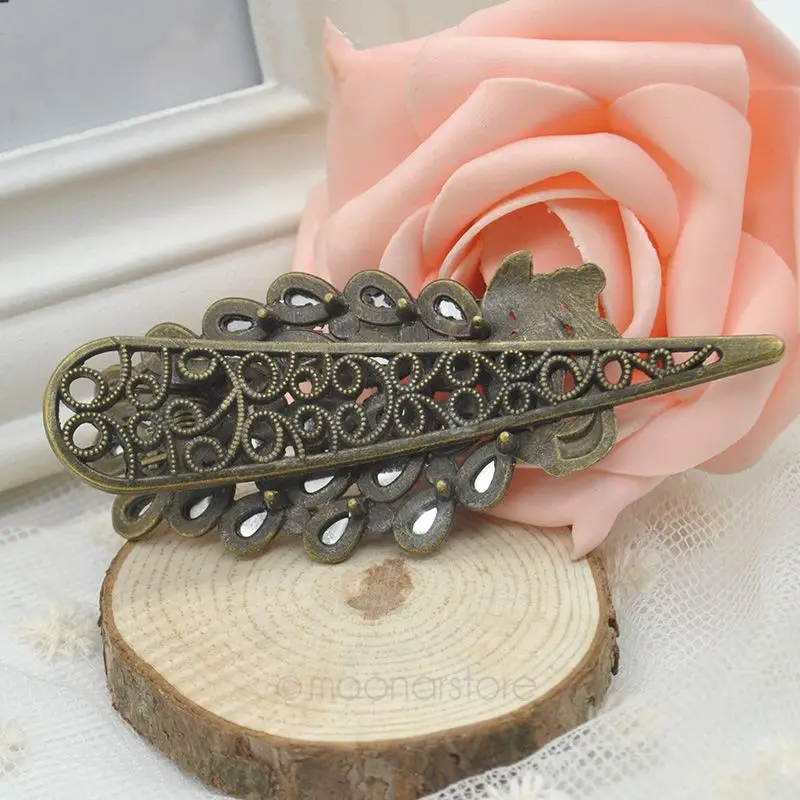 1 шт. Горячая Мода Новый Винтаж женские разноцветными стразами Павлин Шпилька