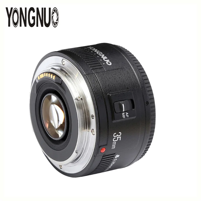 Объектив YONGNUO YN35mm объектив 35 мм F2 AF/MF широкоугольный с фиксированным/Прайм