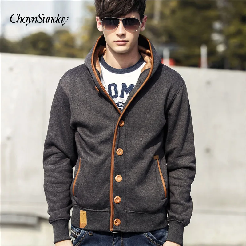 Мужские толстовки Повседневный хлопковый свитер осенний Новый кардиган зимний