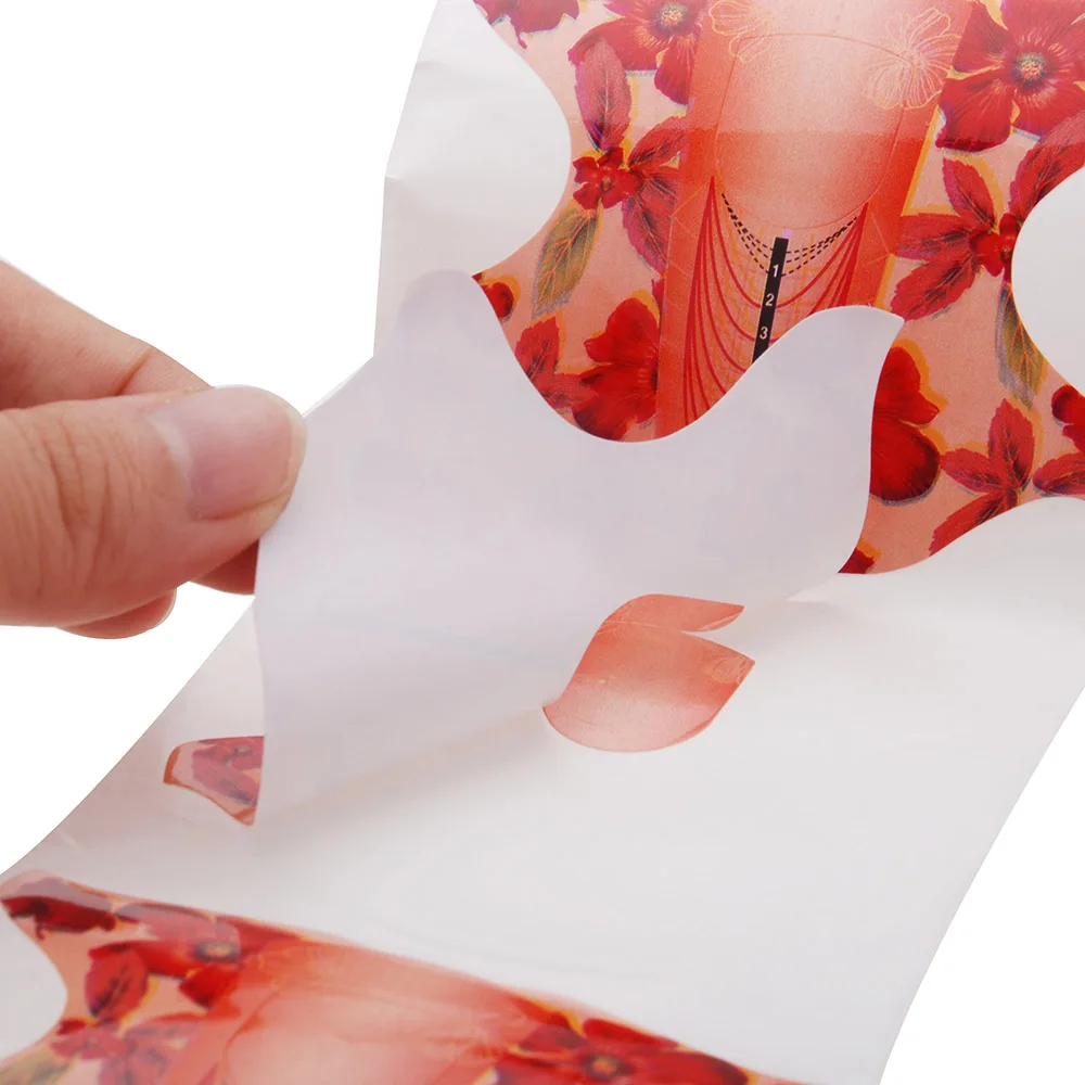 500 шт./лот акриловая Форма для ногтей руководство по наращиванию гель-лака