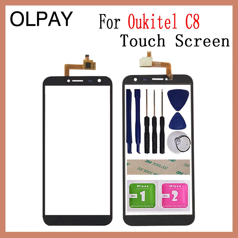 5 ''сенсорная стеклянная панель для Oukitel C8 4G сенсорный экран дигитайзер стекло
