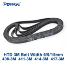 Ремень ГРМ POWGE HTD 3M C = 408 411 414 417 ширина 6915 мм зубья 136 137 138 HTD3M синхронный 139-3M 408-3M 411-3M 414-3M 417-3 м