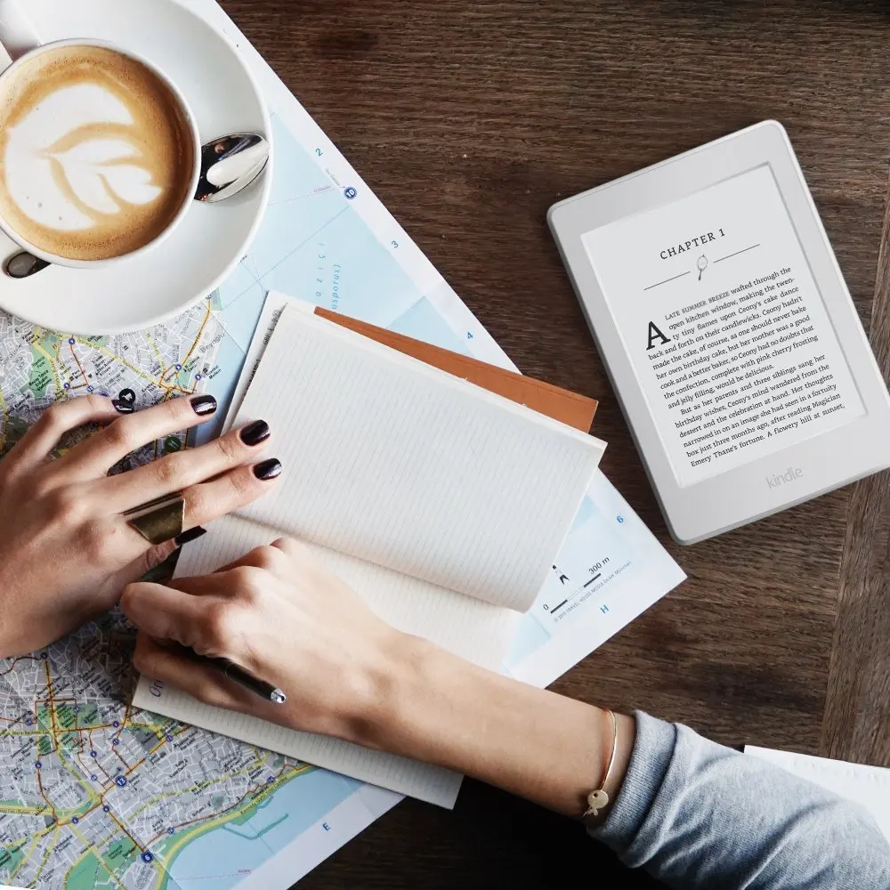 Kindle Paperwhite белый 32 Гб электронная книга e-ink экран wifi " светильник беспроводной считыватель со встроенным задним светильник для чтения электронных книг