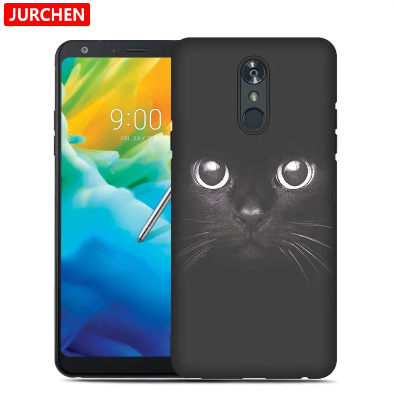 Ультратонкий чехол JURCHEN с рисунком для LG Stylo 5 Stylo5, задняя крышка, милые собака и кошка, мягкий чехол из ТПУ для LG Stylo 5, чехол для телефона - Цвет: 25