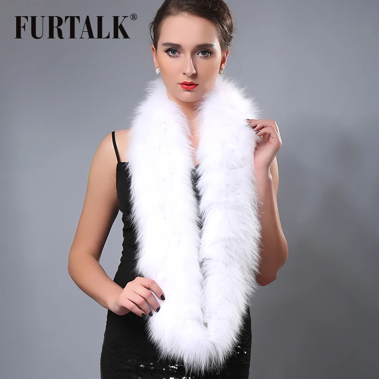 Меховой шарф 140*14 см очень длинный натуральный Лисий мех снуд для женщин|scarf snood|fur