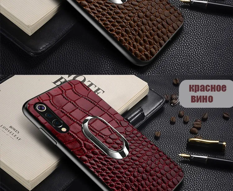 Натуральный кожаный чехол для телефона для Xiaomi mi 9 9t pro 9 Lite 6 8 Pro A3 для Red mi Note 8 Pro K20 7 note 7 4x 5Plus Магнитный кронштейн