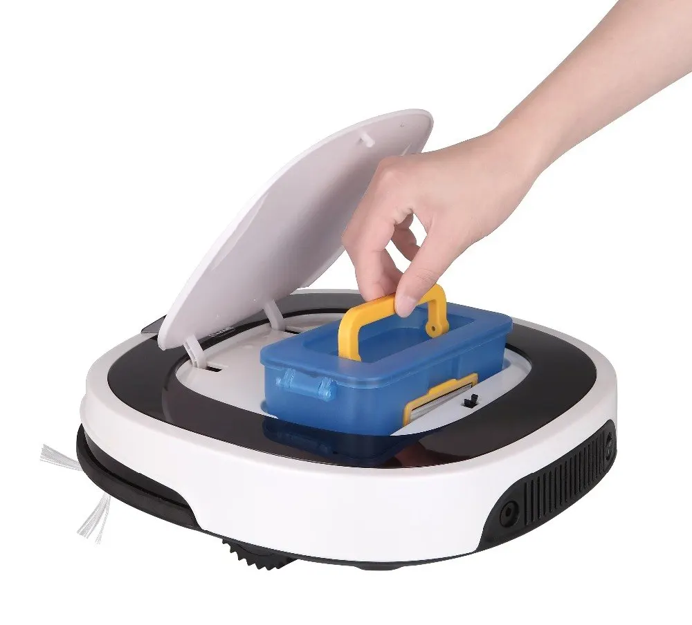 D5500 in white or gold color robotic vacuum cleaner robot sweeper dry wet mop with water tank | Бытовая техника