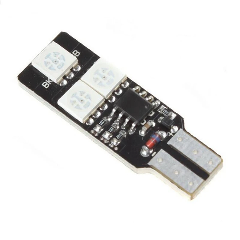 Новый многофункциональный Цвет RGB T10 194 168 W5W светодиодный клиновидный для салона